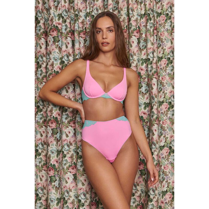 Dora Larsen Summer Microfibre And Lace Underwire Bra image number 1